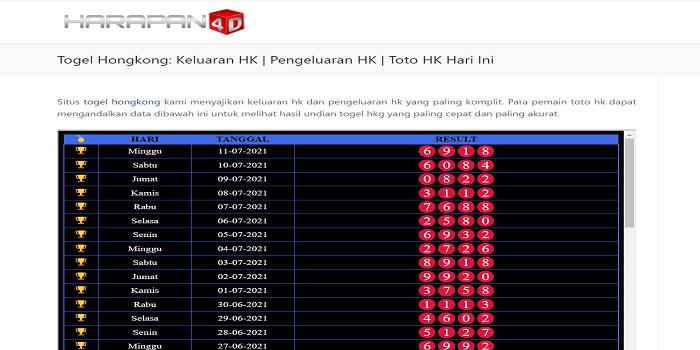 keluaran hk
